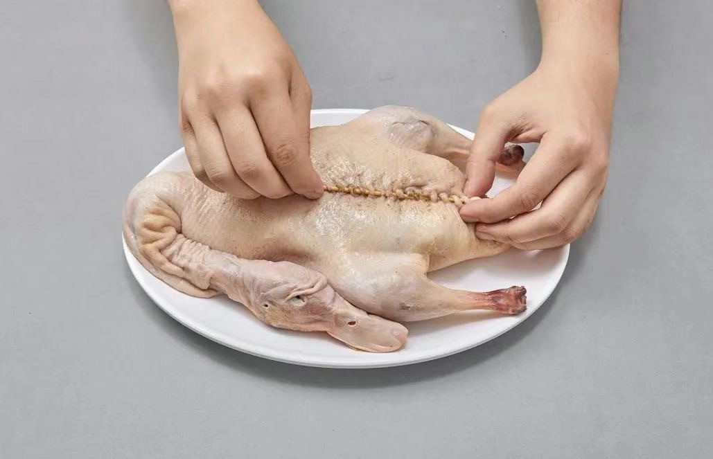 Recipe steps for crispy Peking duck