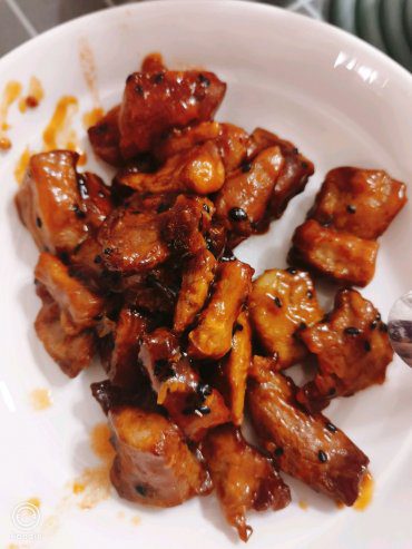 Steps for air fry sweet and sour pork