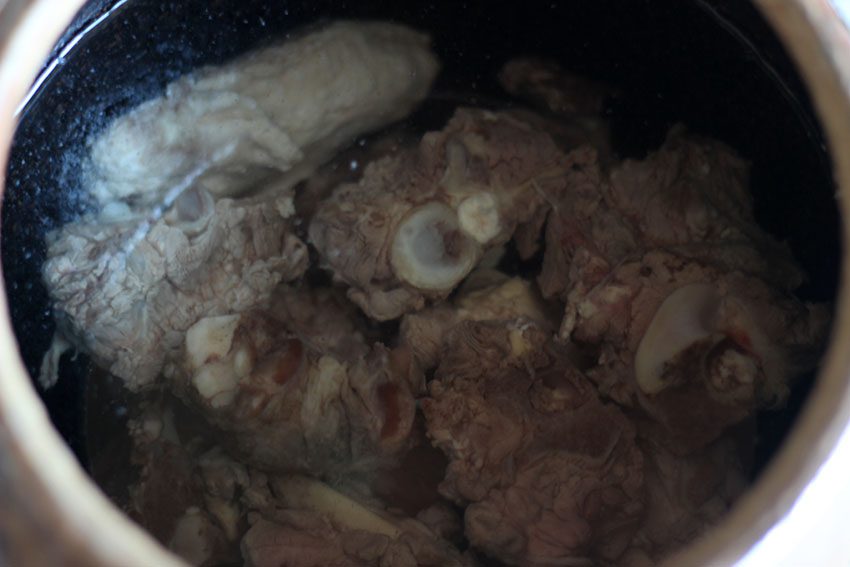 Steps for mutton soup